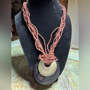 Handmade Florida Keys Shell Pendant Necklace